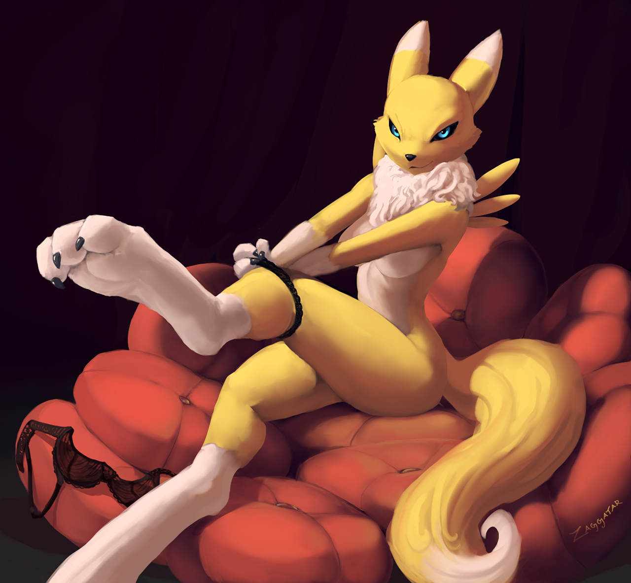 Ychan - r - renamon cant find the source of this one - 107720