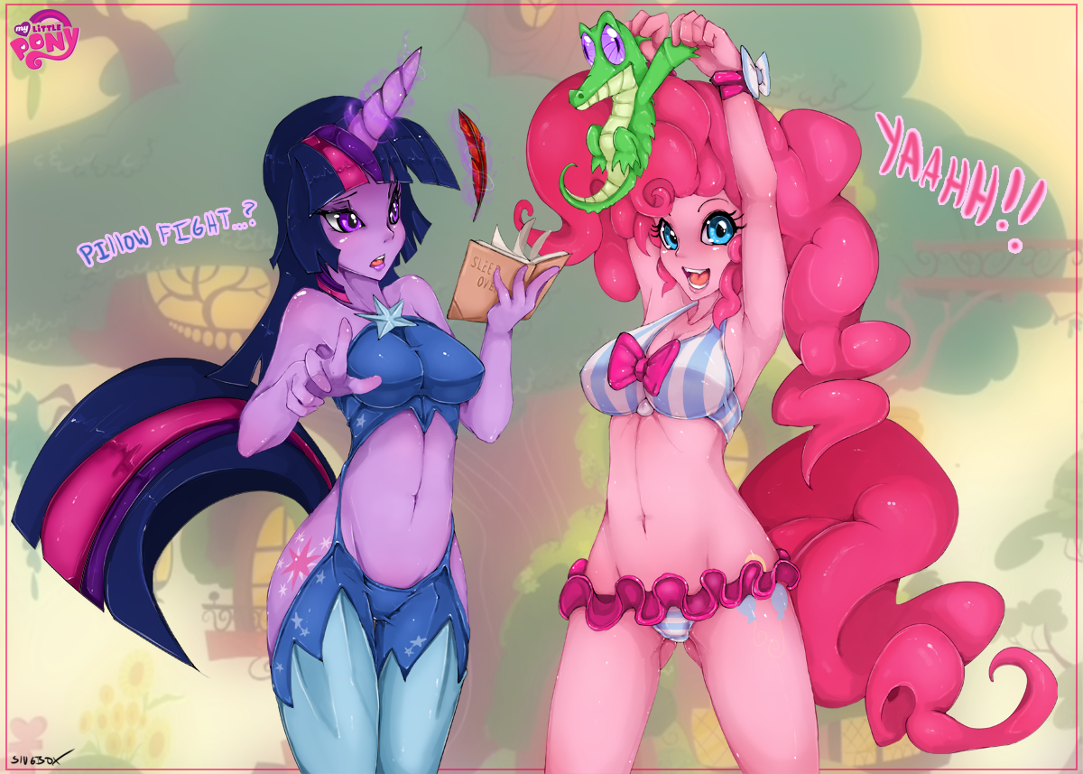 Ychan - f - my little pony - Twilight And Pinkie's Sexy Clothes