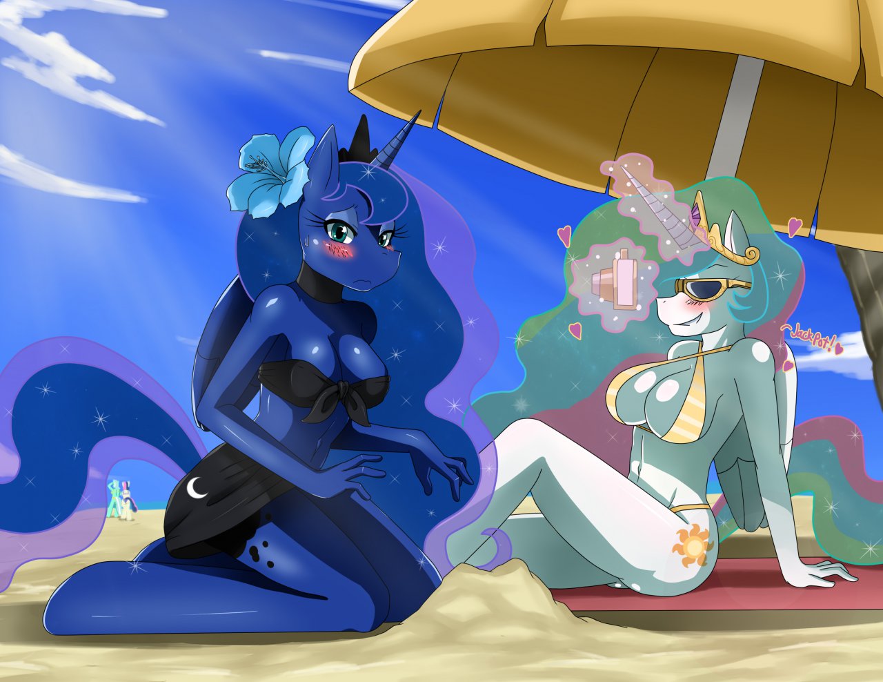 Ychan - f - my little pony - The Sisters Beach Time