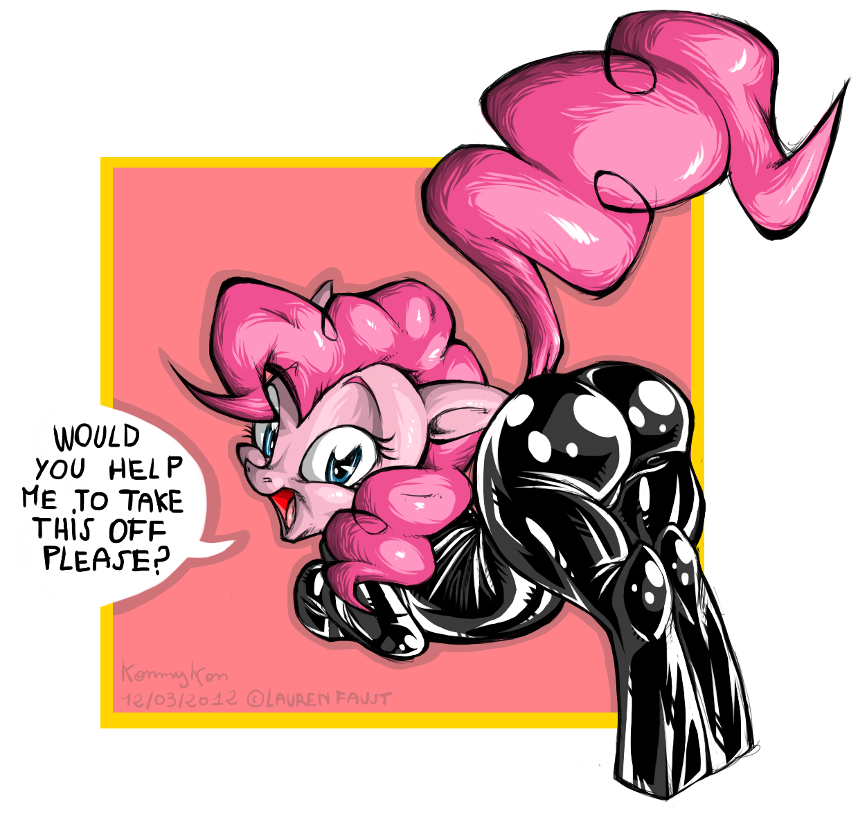 Ychan - f - my little pony - Pinkie Pie's Sexy Plot Suit