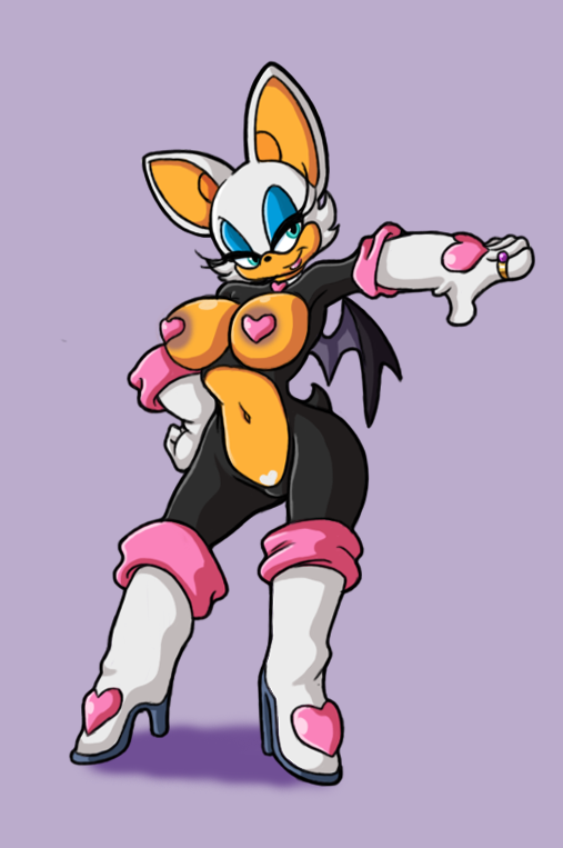 Ychan - f - sonic girls - Rouge's Great Clothes