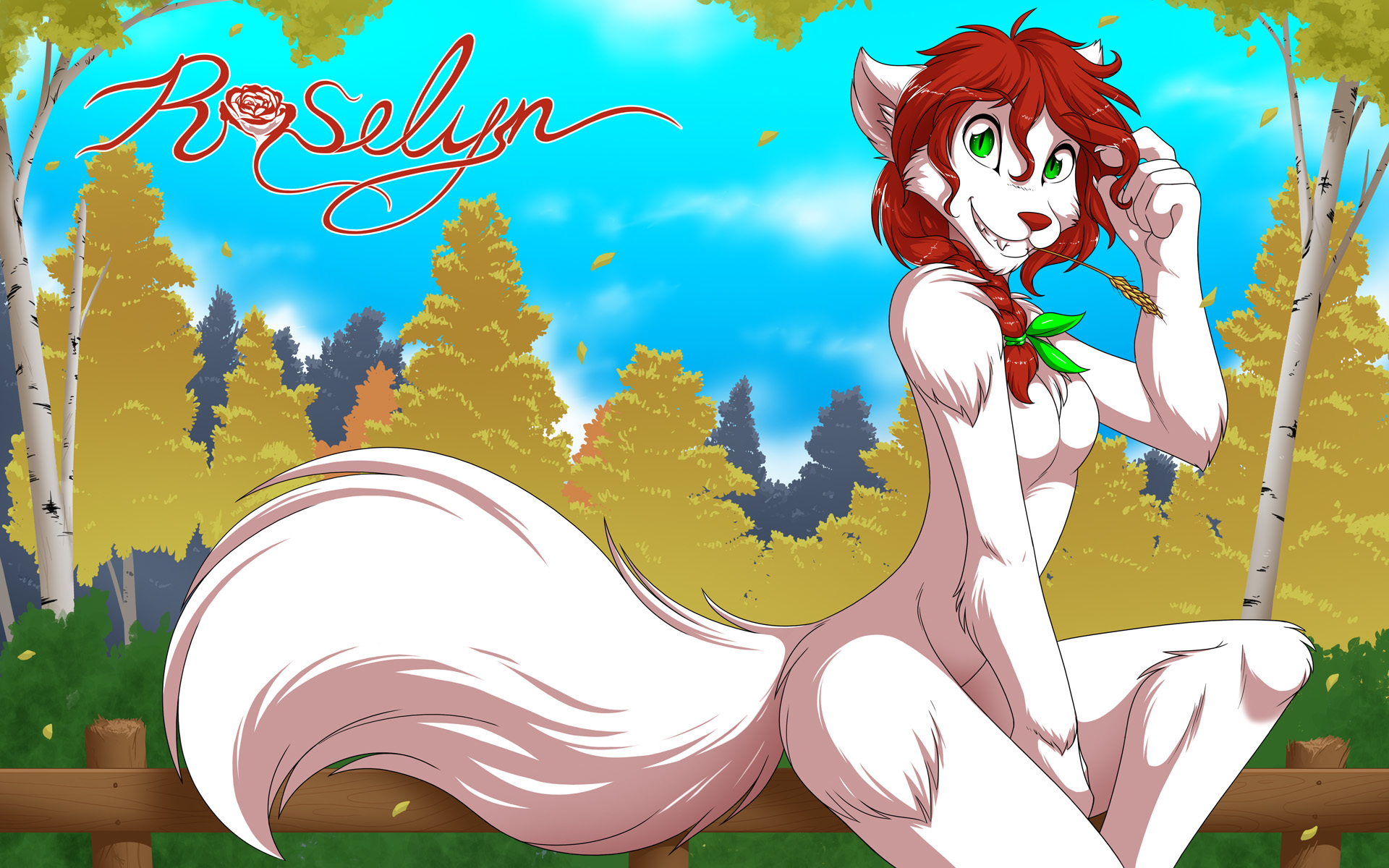 Ychan - c - nice furry wallpapers - roselyn by twokinds