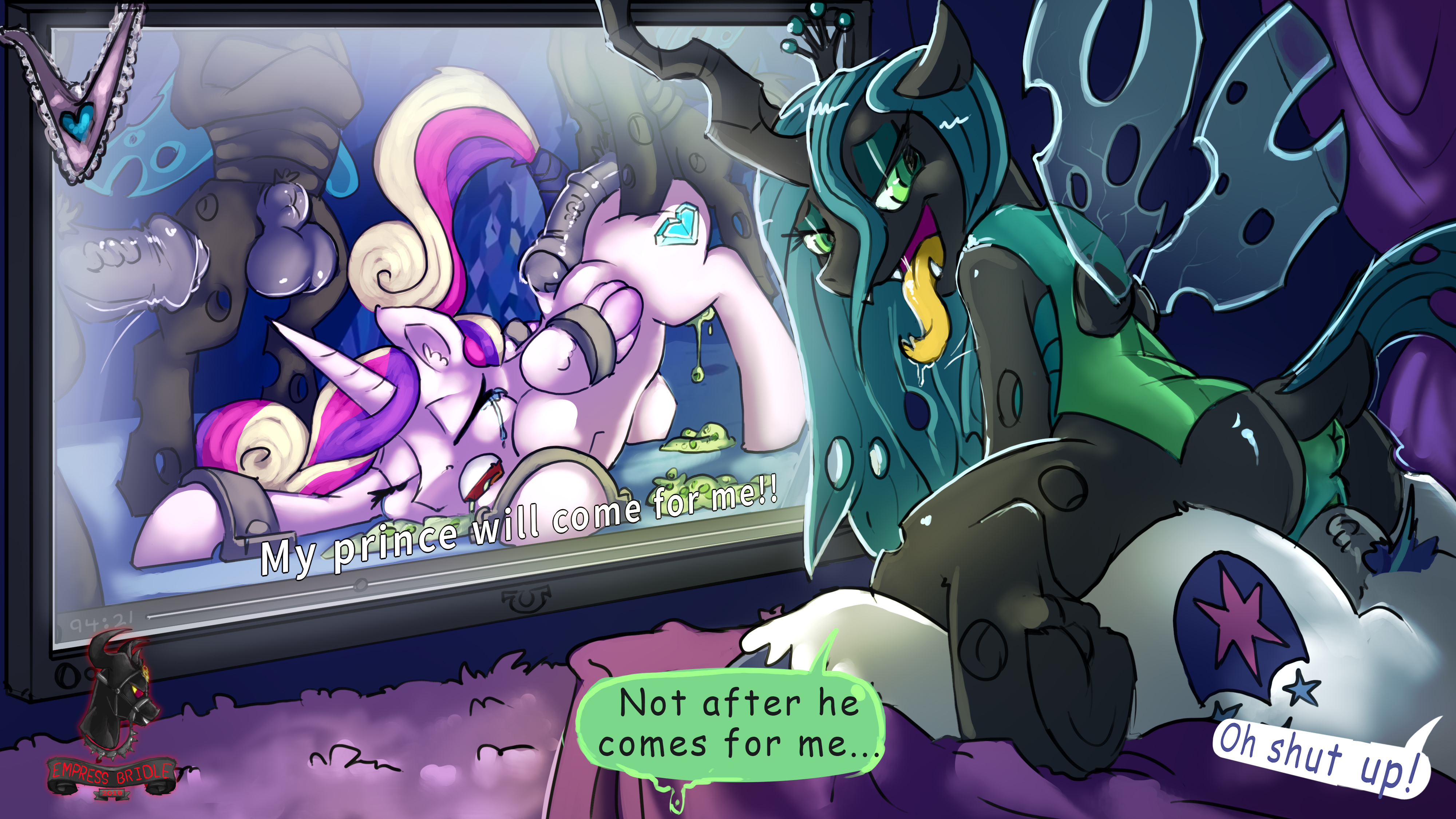 Ychan - f - mt little pony changelings - 130882