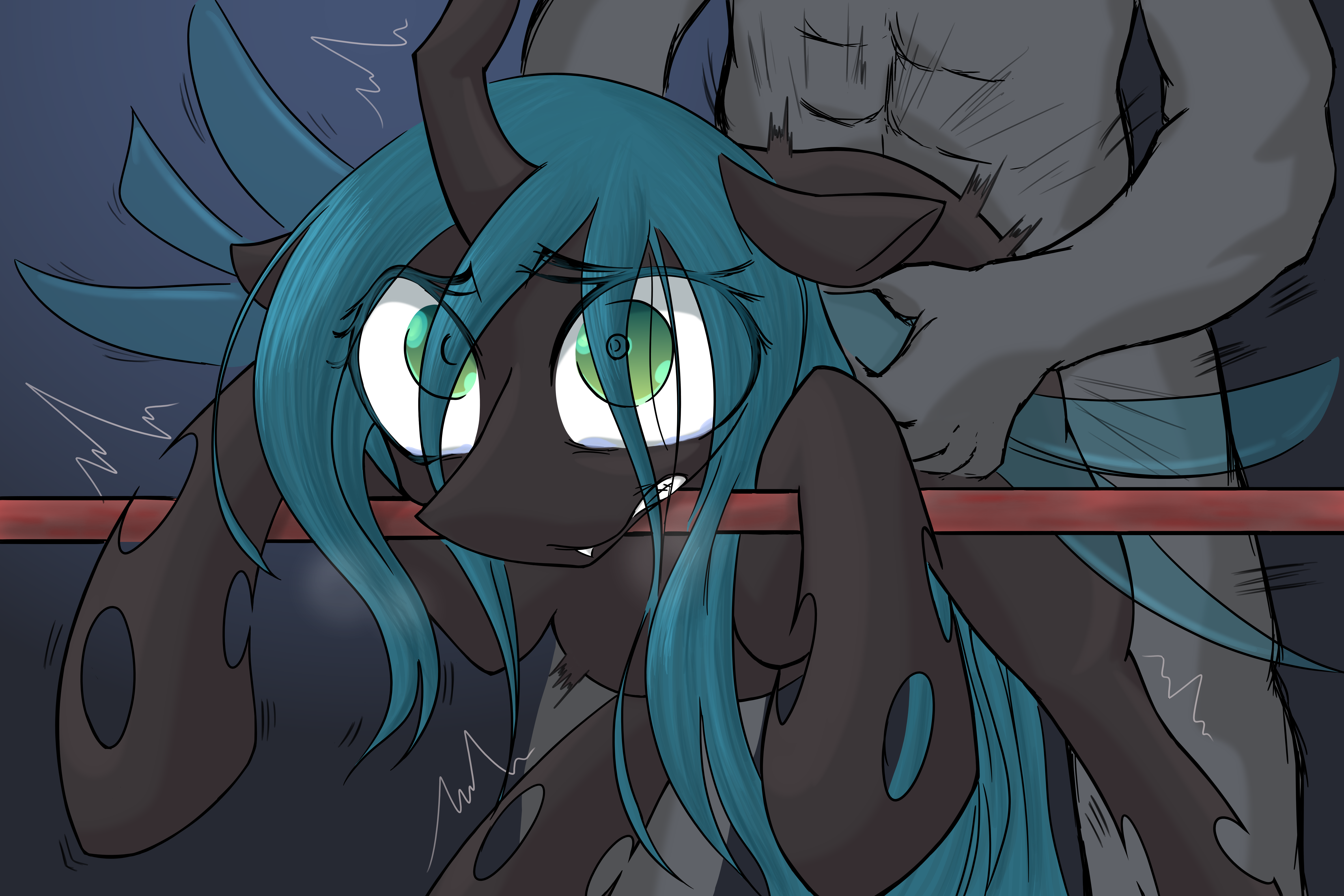 Ychan - f - mt little pony changelings - 132504
