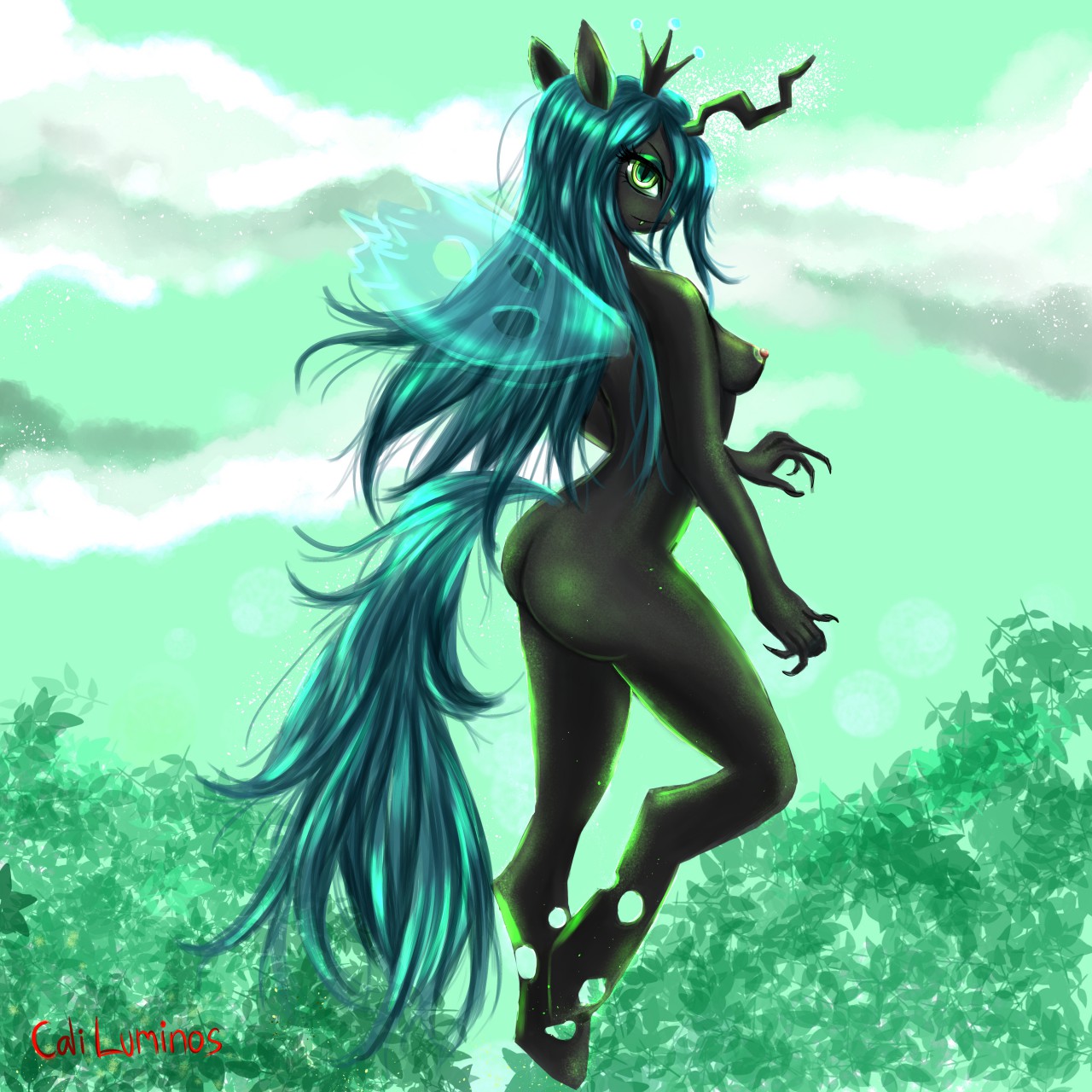 Ychan - f - mt little pony changelings - 133490