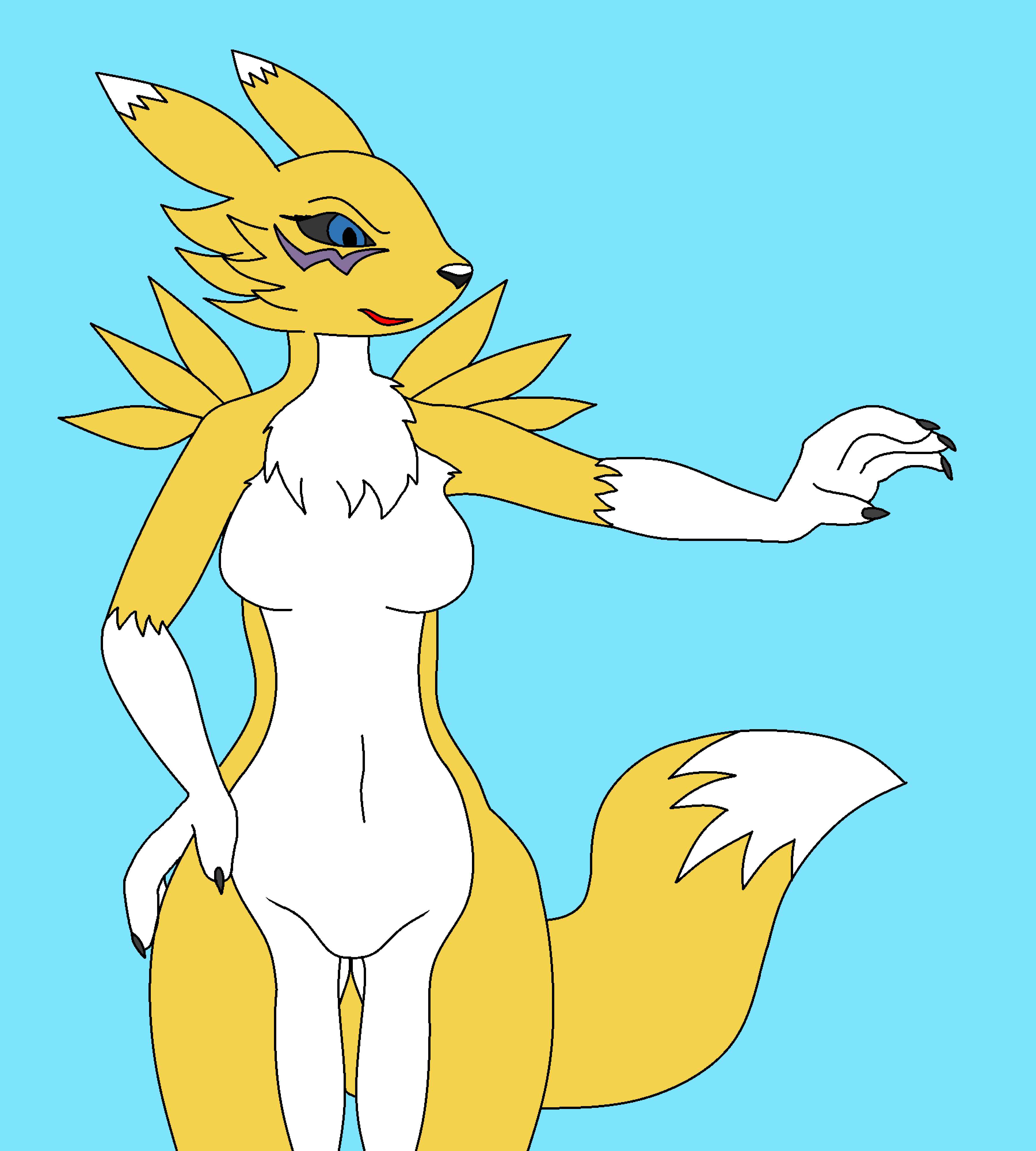 Ychan - f - renamon - 133516