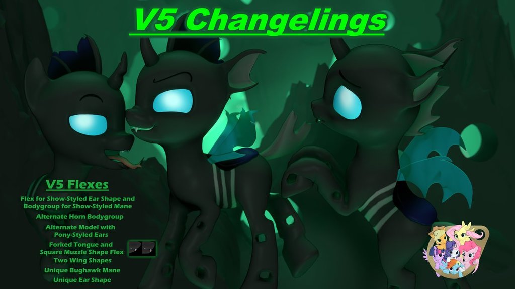 Ychan - f - mt little pony changelings - 136015