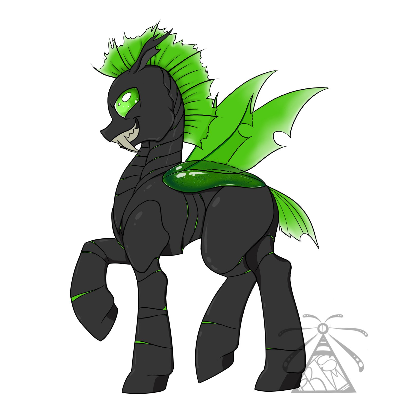 Ychan - f - mt little pony changelings - 137010