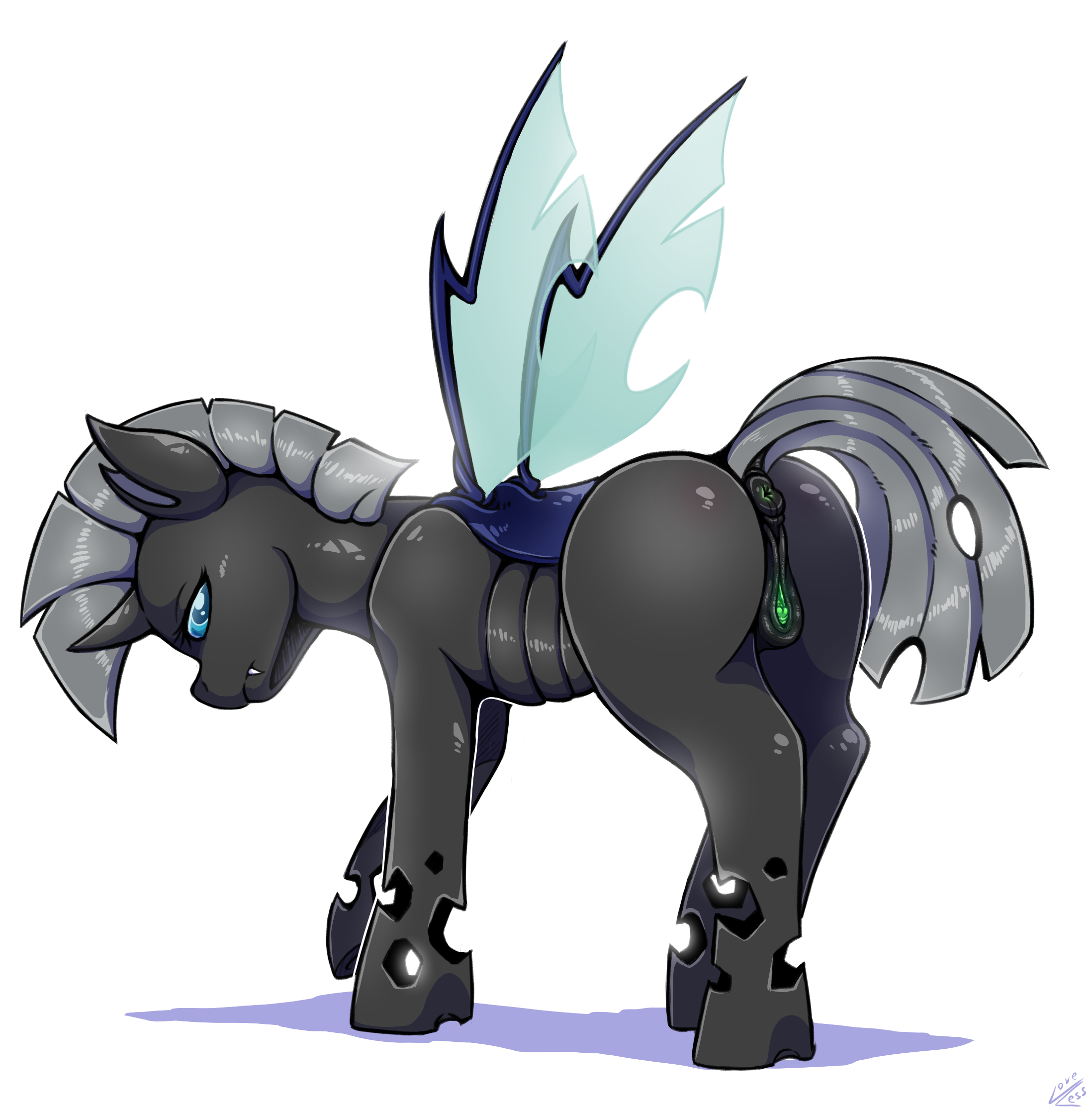 Ychan - f - mt little pony changelings - 143450