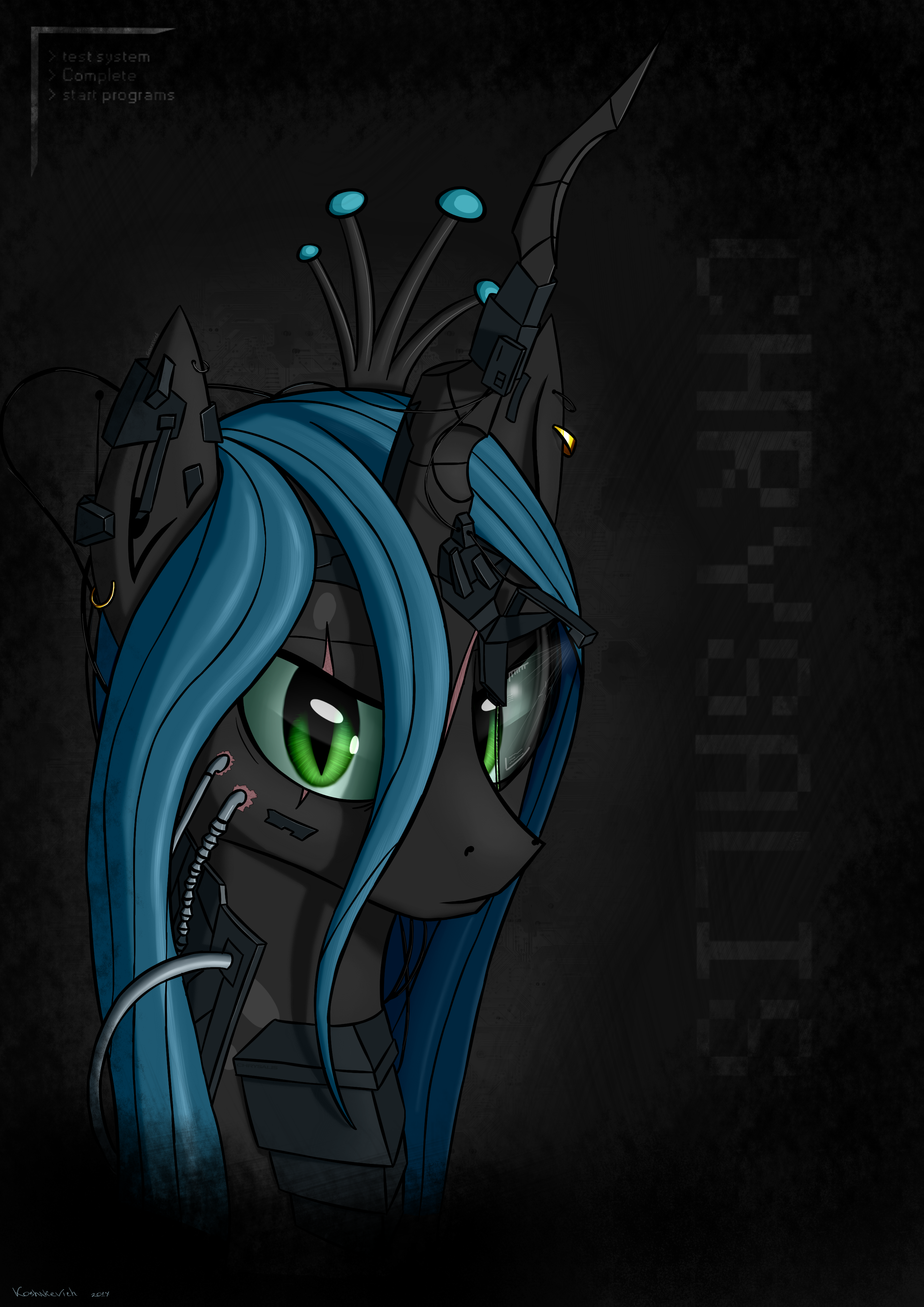 Ychan - f - mt little pony changelings - 154165