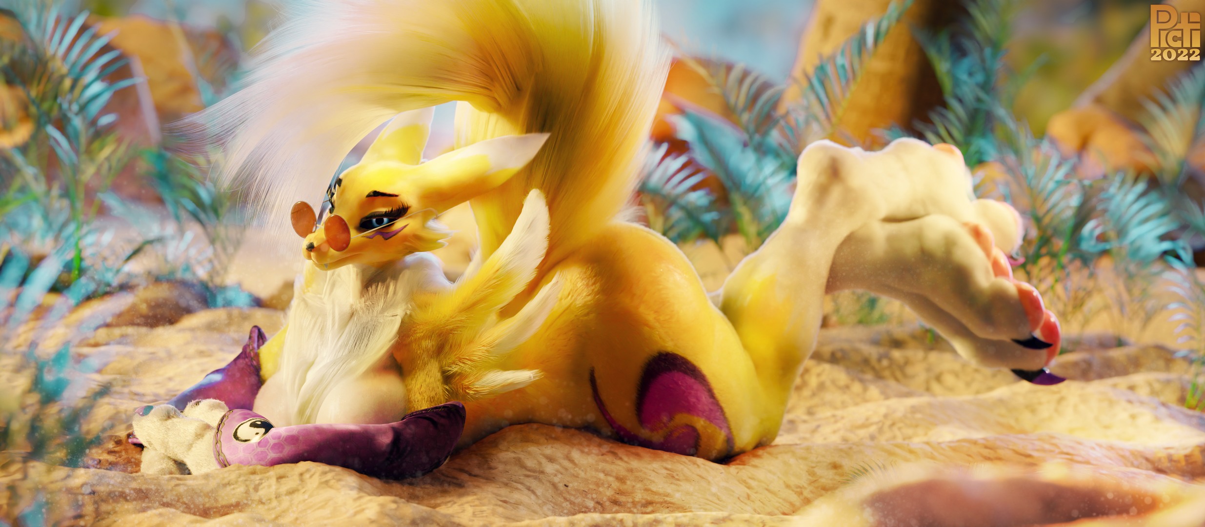 Ychan - f - renamon - 171203