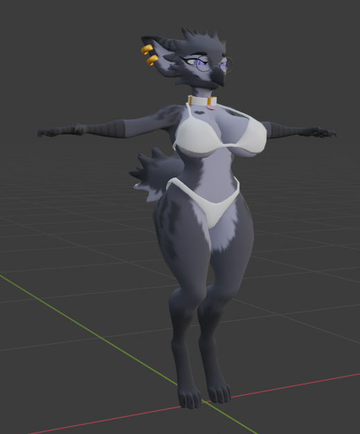 Ychan - f - 3d model furry females - 190991