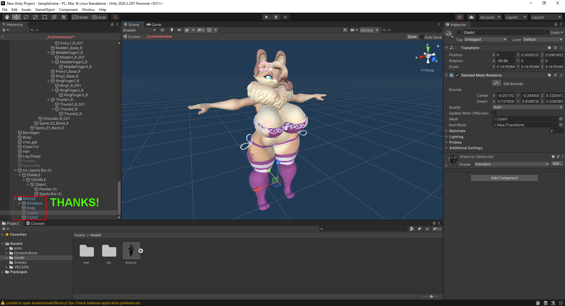 Ychan - f - 3d model furry females - 191078