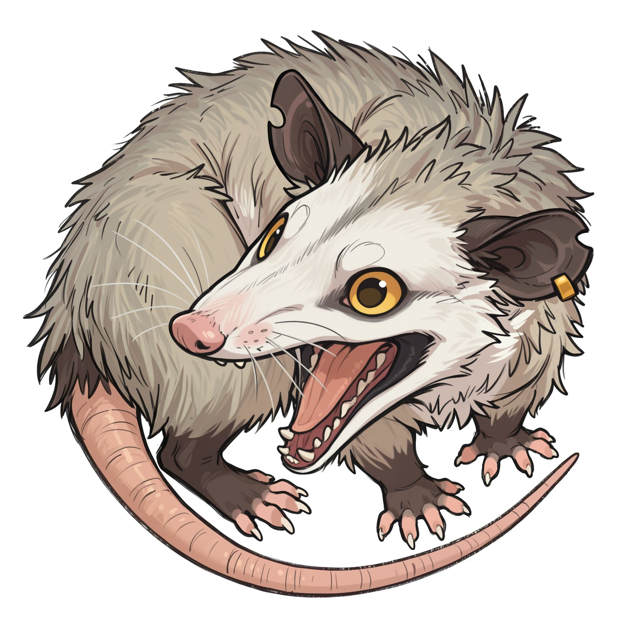 Ychan - m - male opossums - 196014