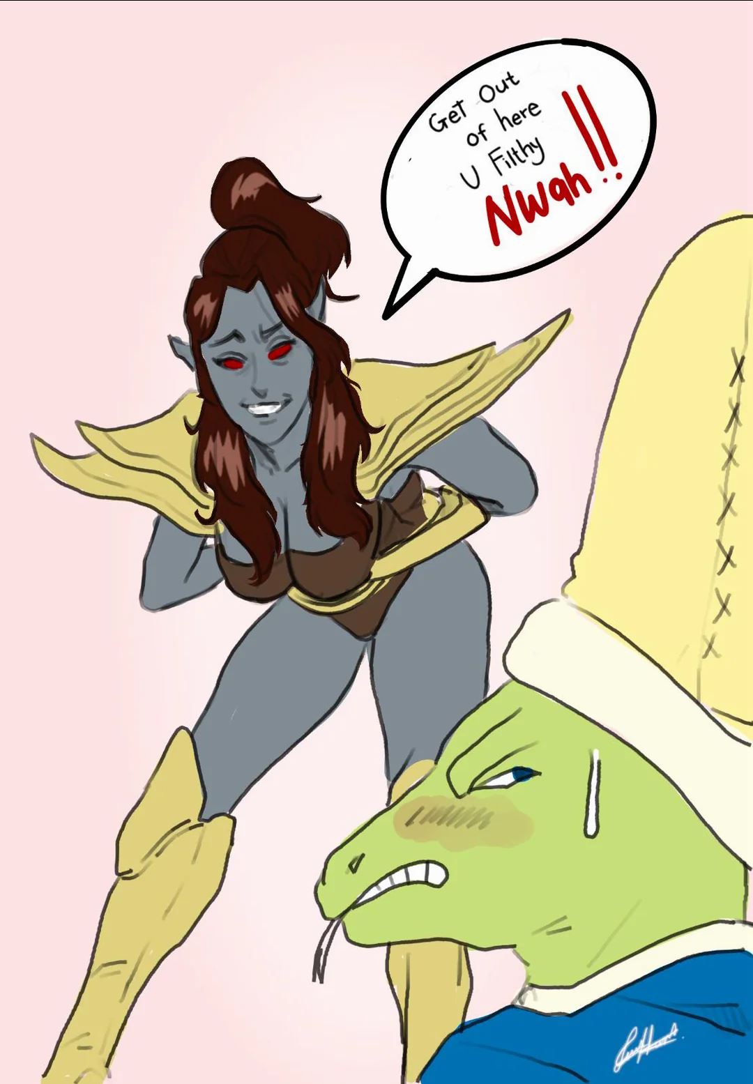 Ychan - f - oblivion furries - khajiit and argonian screenies-art - 198932
