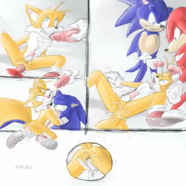 Ychan - g - sotainux (sonic tails and knuckles) - 5672