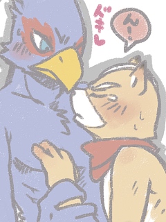 Ychan - g - starfox - falco x fox - fox x falco