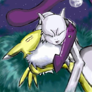 Ychan - r - female mew male mewtwo female renamon - 61272