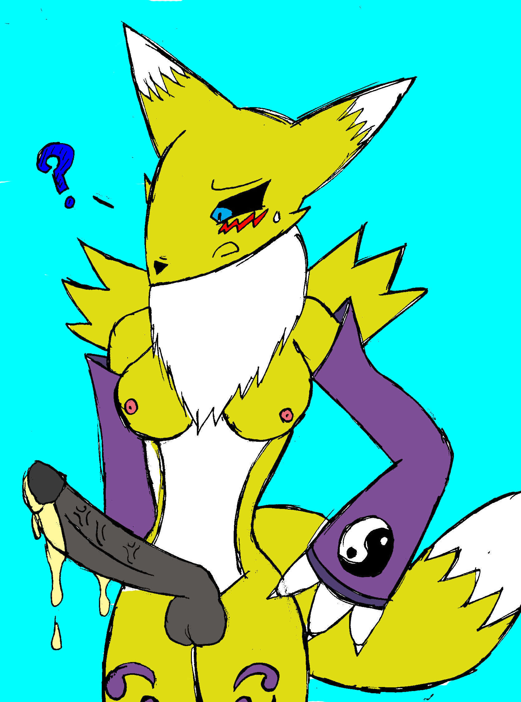 Ychan - h - renamon - renamon